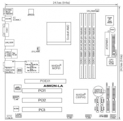 ASUS A8M2N-LA S.AM2